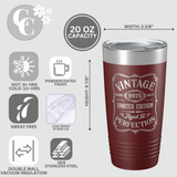 Vintage 1975 20 OZ Tumbler with Slider Lid