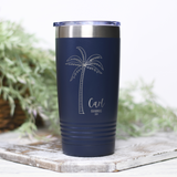 Personalized Palm Trees Vacation 20 OZ Tumbler with Slider Lid