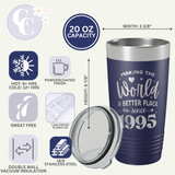 50 & Fabulous Birthday 20 OZ Tumbler with Slider Lid