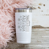 Occupational Therapist Floral 20 OZ Tumbler with Slider Lid