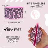 Pink Disco Ball Silicone Protective Boot for Tumbler