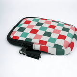 Groovy Christmas Checkered Neoprene Pouch for 40 OZ Tumbler