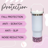 Pink Disco Ball Silicone Protective Boot for Tumbler