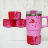 Valentine Checkered Silicone Protective Boot for Tumbler