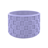 Dahlia Purple Checkered Silicone Protective Boot for Tumbler