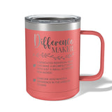 Difference Maker Appreciation Travel Coffee Camp Mug