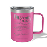 Difference Maker Appreciation Travel Coffee Camp Mug