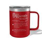 Difference Maker Appreciation Travel Coffee Camp Mug