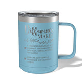 Difference Maker Appreciation Travel Coffee Camp Mug