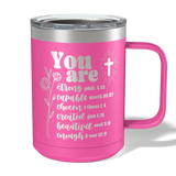You Are Bible Verse Travel Coffee Camp Mug