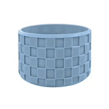 Glacier Blue Checkered Silicone Protective Boot for Tumbler