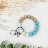 Speckled Silicone Beaded Wristlet with Personalization