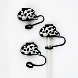 Cow Print Cowboy Hat Straw Topper
