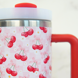 Coquette Bows, Daisies, Cherries Bow 40 OZ Tumbler