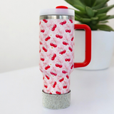 Coquette Bows, Daisies, Cherries Bow 40 OZ Tumbler