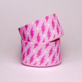 Pink Lightning Bolt Silicone Protective Boot for Tumbler
