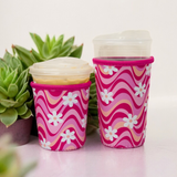 Groovy Daisy Insulated Drink Sleeve Coffee Coozie