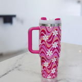 Groovy Daisy 40 OZ Tumbler