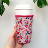 Summer Floral Insulated Drink Sleeve Coffee Coozie