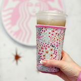 Spring Floral Insulated Drink Sleeve Coffee Coozie