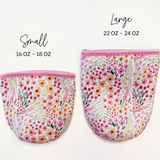 Spring Floral Insulated Drink Sleeve Coffee Coozie