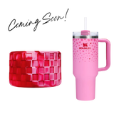 Valentine Checkered Silicone Protective Boot for Tumbler