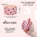 Cherry Bows Silicone Protective Boot for Tumbler