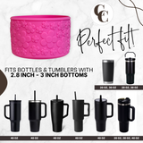 Cotton Candy Pink Daisy Silicone Protective Boot for Tumbler