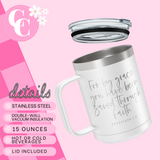 For By Grace Travel Coffee Camp Mug Ephesians 2:8