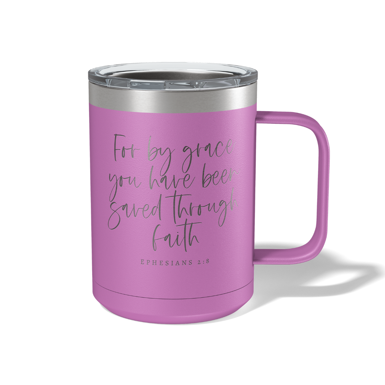 For By Grace Travel Coffee Camp Mug Ephesians 2:8
