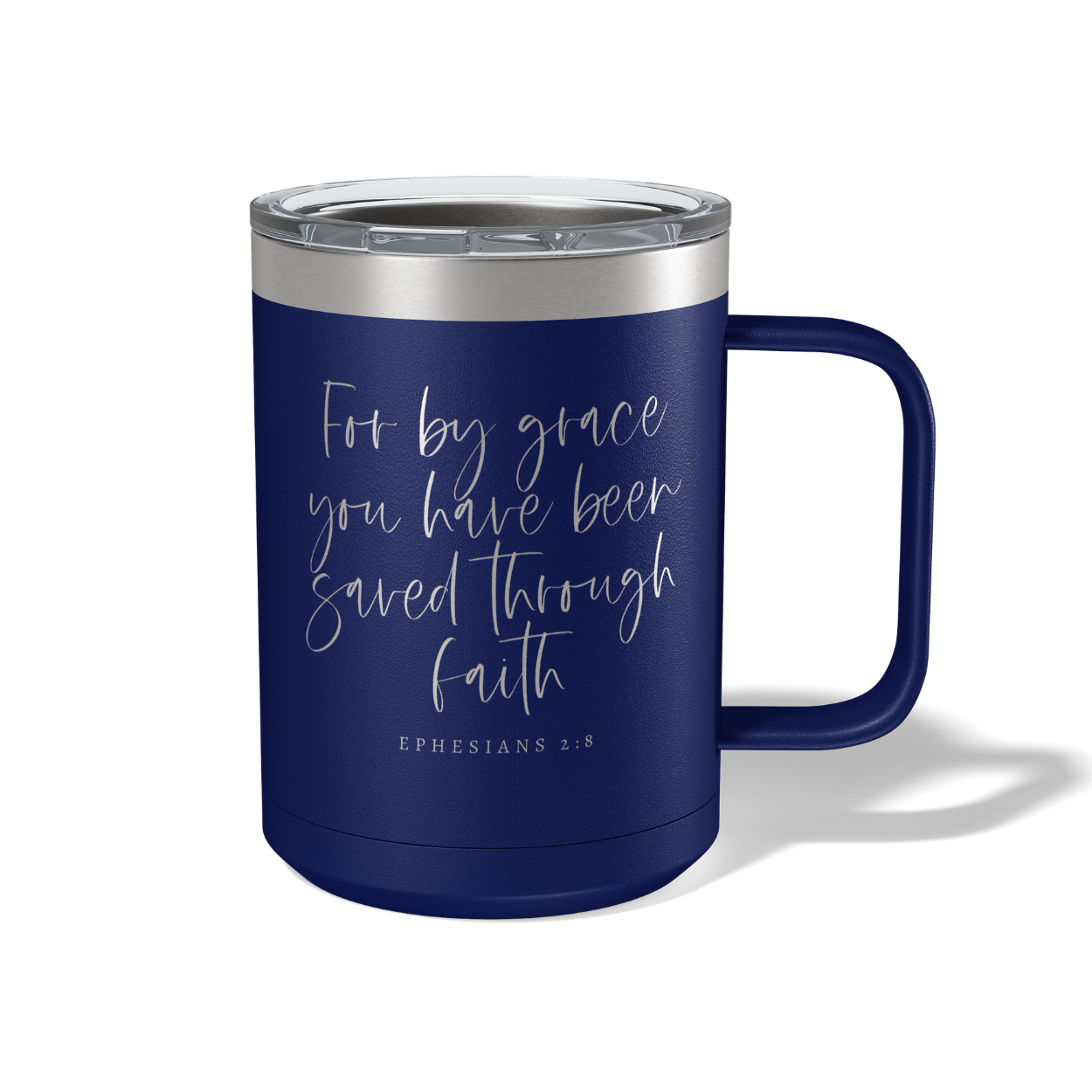 For By Grace Travel Coffee Camp Mug Ephesians 2:8