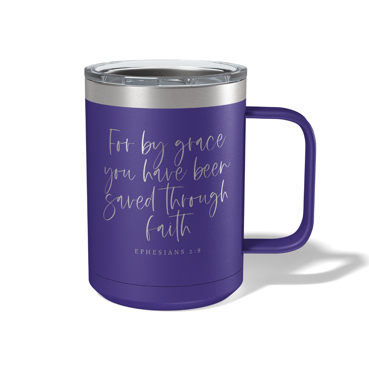 For By Grace Travel Coffee Camp Mug Ephesians 2:8
