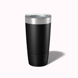 Personalized Floral Initial with Name 20 OZ Tumbler with Slider Lid