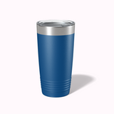 Personalized Floral Initial with Name 20 OZ Tumbler with Slider Lid