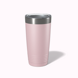 Personalized Floral Initial with Name 20 OZ Tumbler with Slider Lid