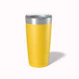Personalized Floral Initial with Name 20 OZ Tumbler with Slider Lid