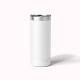 Personalized Floral Initial 22 OZ Skinny Tumbler