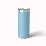 Personalized Floral Initial 22 OZ Skinny Tumbler