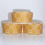 Gold Foil Floral Clear Silicone Protective Boot for Tumbler