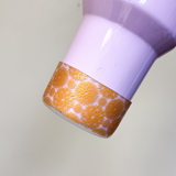 Gold Foil Floral Clear Silicone Protective Boot for Tumbler