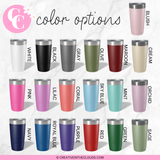 Personalized Palm Trees Vacation 20 OZ Tumbler with Slider Lid