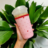 Red Heart Insulated Drink Sleeve Coffee Coozie