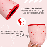 Red Heart Insulated Drink Sleeve Coffee Coozie