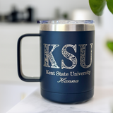 Custom College Floral Travel Mug