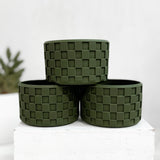 Cypress Green Checkered Silicone Protective Boot for Tumbler