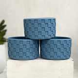 Glacier Blue Checkered Silicone Protective Boot for Tumbler
