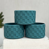 Seagloss Blue Checkered Silicone Protective Boot for Tumbler