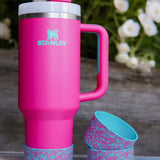 Passion Pink Speckled Silicone Protective Boot for Tumbler