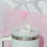 Pink Ghost Straw Topper - 10 MM