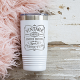 Vintage 1975 20 OZ Tumbler with Slider Lid
